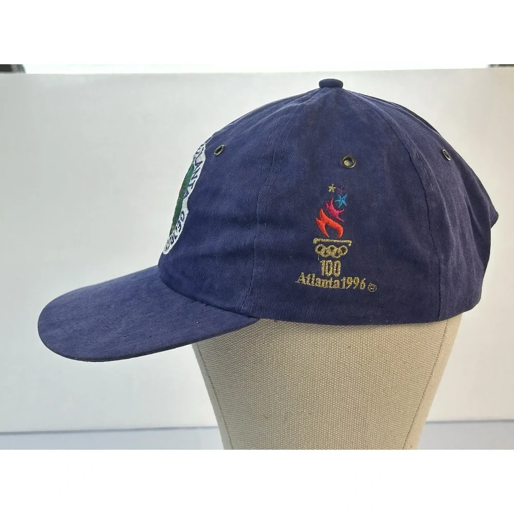 Vintage 1996 Atlanta Olympics Hat Purple Cotton Strapback The Game NOS NWT